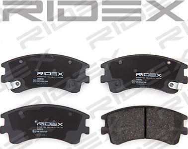 RIDEX 402B0136 - Brake Pad Set, disc brake autospares.lv