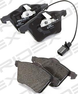 RIDEX 402B0130 - Brake Pad Set, disc brake autospares.lv