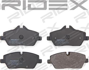 RIDEX 402B0138 - Brake Pad Set, disc brake autospares.lv