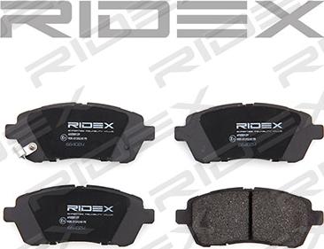 RIDEX 402B0129 - Brake Pad Set, disc brake autospares.lv