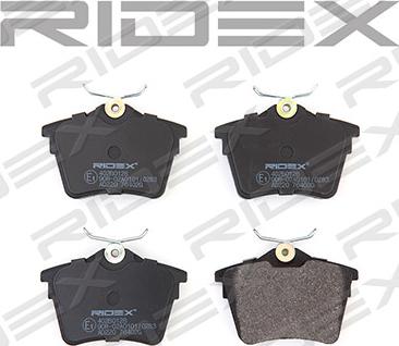 RIDEX 402B0128 - Brake Pad Set, disc brake autospares.lv