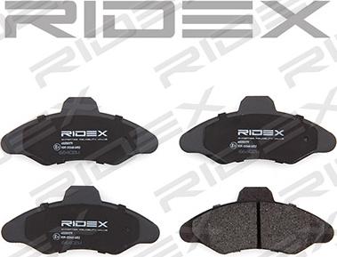 RIDEX 402B0179 - Brake Pad Set, disc brake autospares.lv