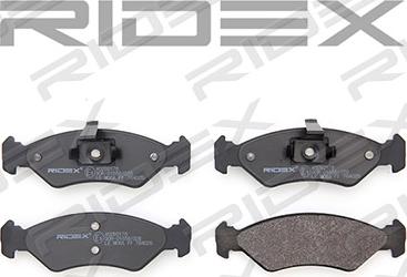 RIDEX 402B0178 - Brake Pad Set, disc brake autospares.lv