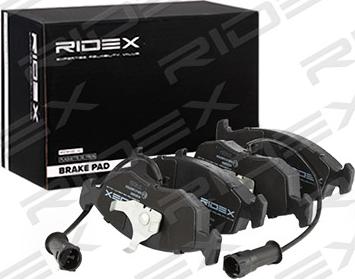 RIDEX 402B0895 - Brake Pad Set, disc brake autospares.lv
