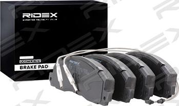 RIDEX 402B0845 - Brake Pad Set, disc brake autospares.lv