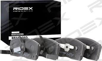 RIDEX 402B0843 - Brake Pad Set, disc brake autospares.lv