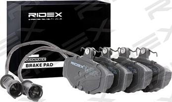 RIDEX 402B0847 - Brake Pad Set, disc brake autospares.lv