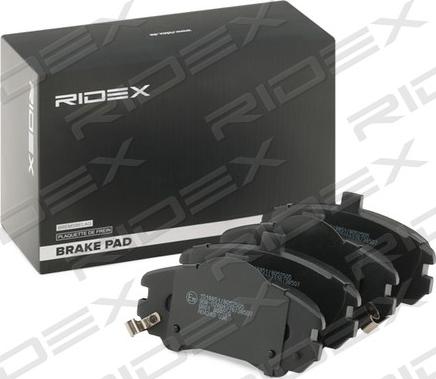 RIDEX 402B0851 - Brake Pad Set, disc brake autospares.lv