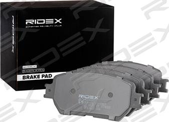 RIDEX 402B0857 - Brake Pad Set, disc brake autospares.lv