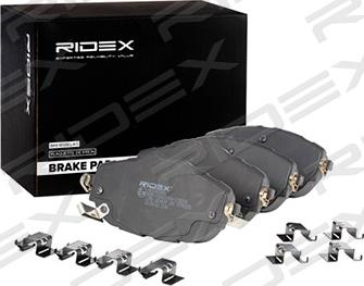 RIDEX 402B0861 - Brake Pad Set, disc brake autospares.lv