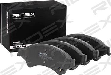 RIDEX 402B0809 - Brake Pad Set, disc brake autospares.lv