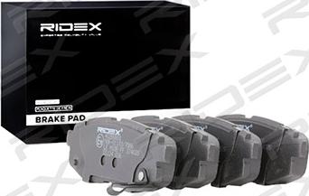 RIDEX 402B0801 - Brake Pad Set, disc brake autospares.lv