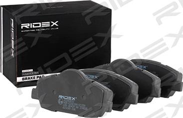 RIDEX 402B0810 - Brake Pad Set, disc brake autospares.lv