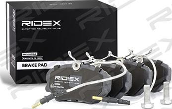 RIDEX 402B0884 - Brake Pad Set, disc brake autospares.lv