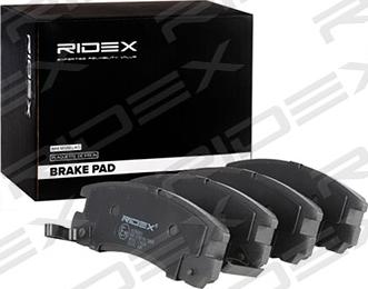 RIDEX 402B0883 - Brake Pad Set, disc brake autospares.lv