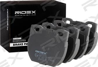 RIDEX 402B0882 - Brake Pad Set, disc brake autospares.lv