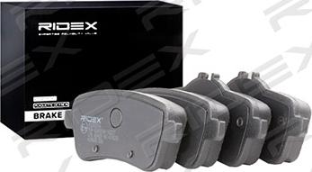 RIDEX 402B0836 - Brake Pad Set, disc brake autospares.lv