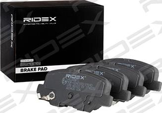 RIDEX 402B0831 - Brake Pad Set, disc brake autospares.lv