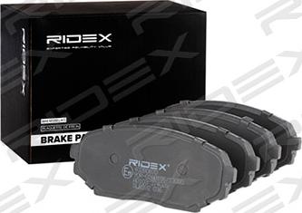 RIDEX 402B0870 - Brake Pad Set, disc brake autospares.lv