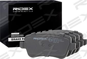 RIDEX 402B0395 - Brake Pad Set, disc brake autospares.lv