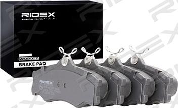 RIDEX 402B0356 - Brake Pad Set, disc brake autospares.lv