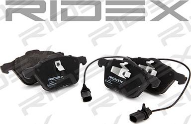 RIDEX 402B0308 - Brake Pad Set, disc brake autospares.lv