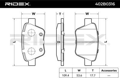 Akebono AN-7018K - Brake Pad Set, disc brake autospares.lv