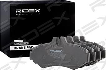 RIDEX 402B0384 - Brake Pad Set, disc brake autospares.lv