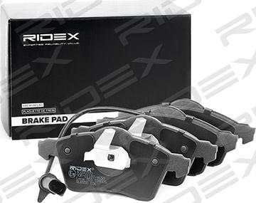 RIDEX 402B0370 - Brake Pad Set, disc brake autospares.lv