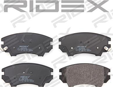 RIDEX 402B0296 - Brake Pad Set, disc brake autospares.lv