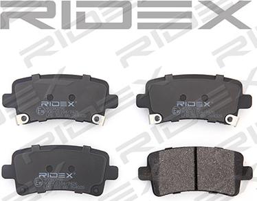 RIDEX 402B0298 - Brake Pad Set, disc brake autospares.lv