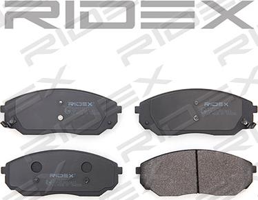 RIDEX 402B0293 - Brake Pad Set, disc brake autospares.lv