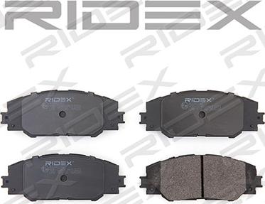 RIDEX 402B0241 - Brake Pad Set, disc brake autospares.lv