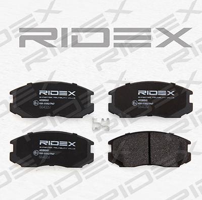 RIDEX 402B0243 - Brake Pad Set, disc brake autospares.lv