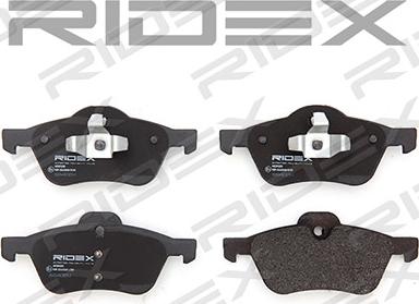 RIDEX 402B0250 - Brake Pad Set, disc brake autospares.lv