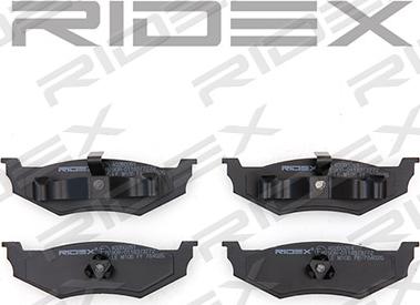 RIDEX 402B0261 - Brake Pad Set, disc brake autospares.lv