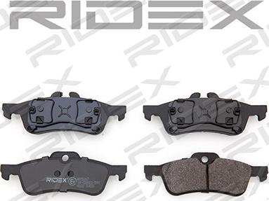 RIDEX 402B0267 - Brake Pad Set, disc brake autospares.lv