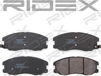 RIDEX 402B0209 - Brake Pad Set, disc brake autospares.lv