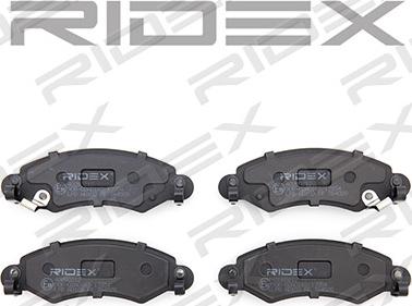 RIDEX 402B0212 - Brake Pad Set, disc brake autospares.lv