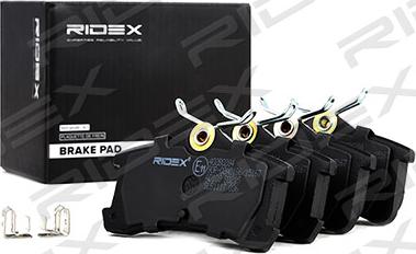 RIDEX 402B0284 - Brake Pad Set, disc brake autospares.lv