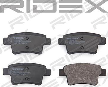 RIDEX 402B0281 - Brake Pad Set, disc brake autospares.lv