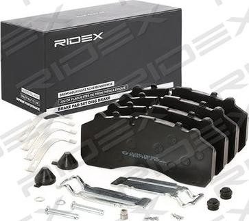 RIDEX 402B0756 - Brake Pad Set, disc brake autospares.lv