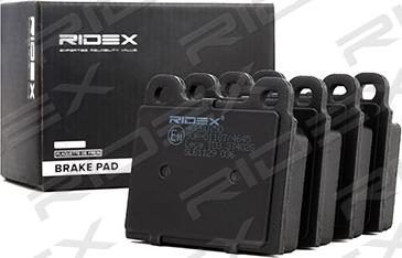 RIDEX 402B0750 - Brake Pad Set, disc brake autospares.lv