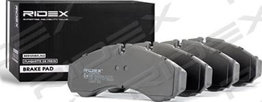 RIDEX 402B0758 - Brake Pad Set, disc brake autospares.lv