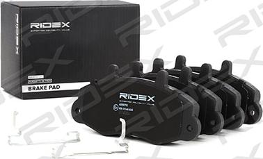 RIDEX 402B0752 - Brake Pad Set, disc brake autospares.lv