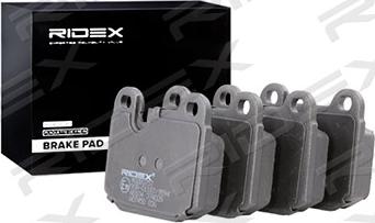 RIDEX 402B0757 - Brake Pad Set, disc brake autospares.lv