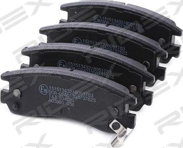 RIDEX 402B0768 - Brake Pad Set, disc brake autospares.lv