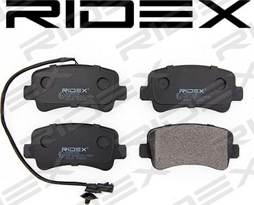 RIDEX 402B0704 - Brake Pad Set, disc brake autospares.lv