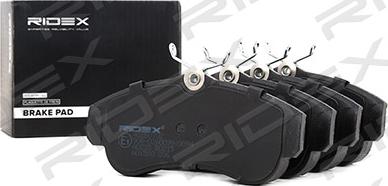 RIDEX 402B0702 - Brake Pad Set, disc brake autospares.lv