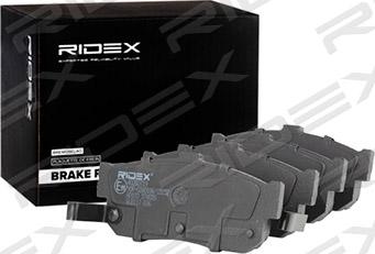 RIDEX 402B0719 - Brake Pad Set, disc brake autospares.lv